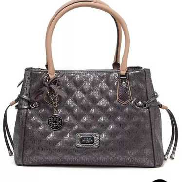 Guess Los Angeles Pewter Metallic Sparkle Studded 