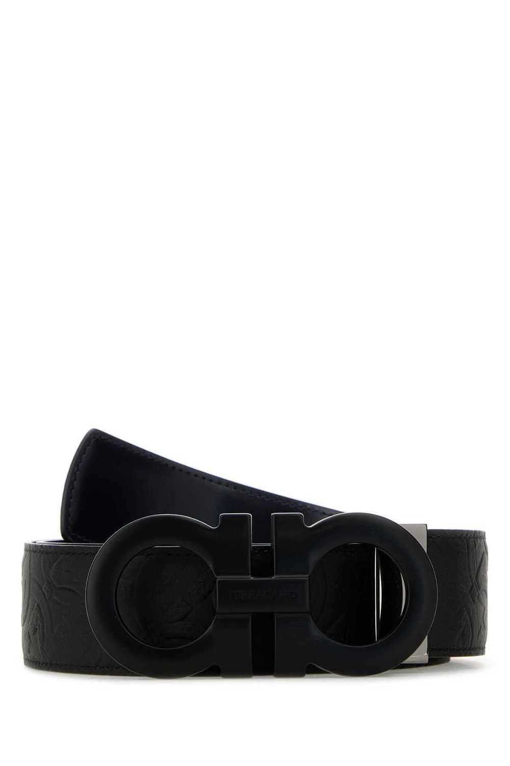 Salvatore Ferragamo Black Leather Reversible Belt - image 1