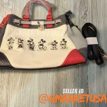 Mickey Mouse Minnie Mouse Leather Love Story Shou… - image 1