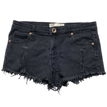 Cotton On COTTON ON Black Cutoff Denim Short Shor… - image 1