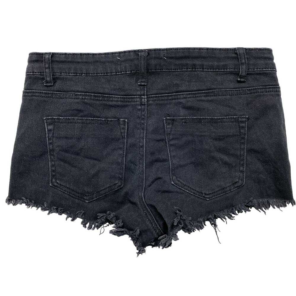 Cotton On COTTON ON Black Cutoff Denim Short Shor… - image 2