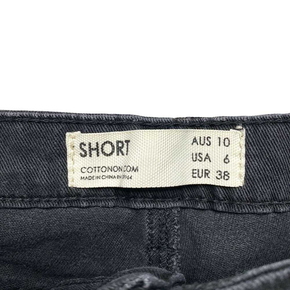 Cotton On COTTON ON Black Cutoff Denim Short Shor… - image 3