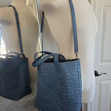 Madewell The Medium Transport Tote: Woven Leather… - image 1