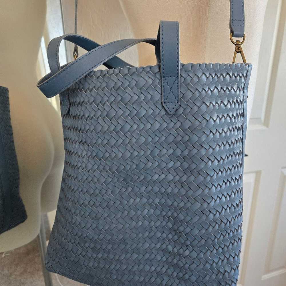 Madewell The Medium Transport Tote: Woven Leather… - image 5