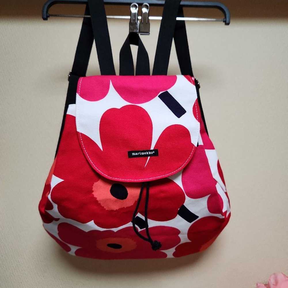 marimekko Marimekko backpack Unikko red - image 1