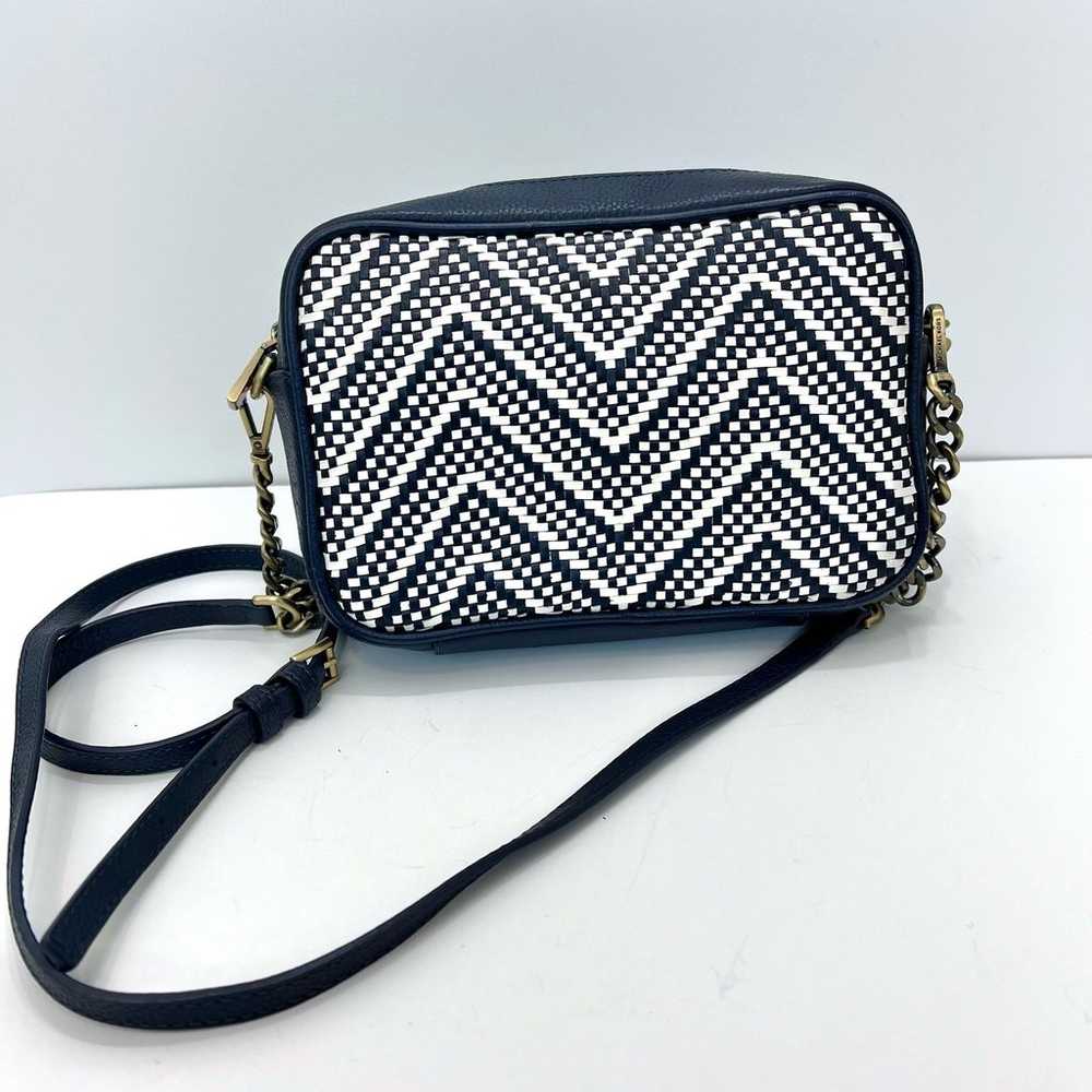 Michael Kors Ginny Woven Chevron Leather Camera C… - image 3