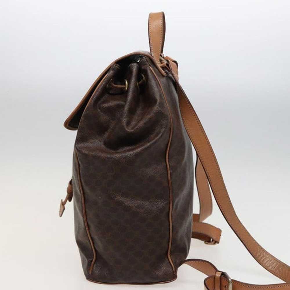 Celine CELINE Macadam Canvas Backpack PVC Brown - image 4