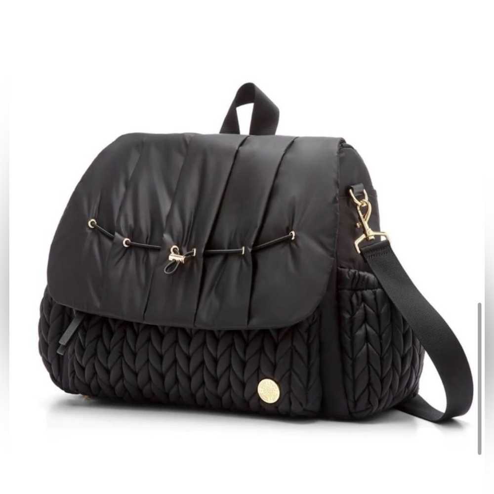 HAPP Levy Backpack Diaper Bag Herringbone Black - image 3