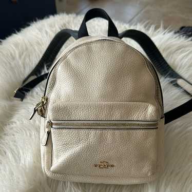 coach mini leather backpack