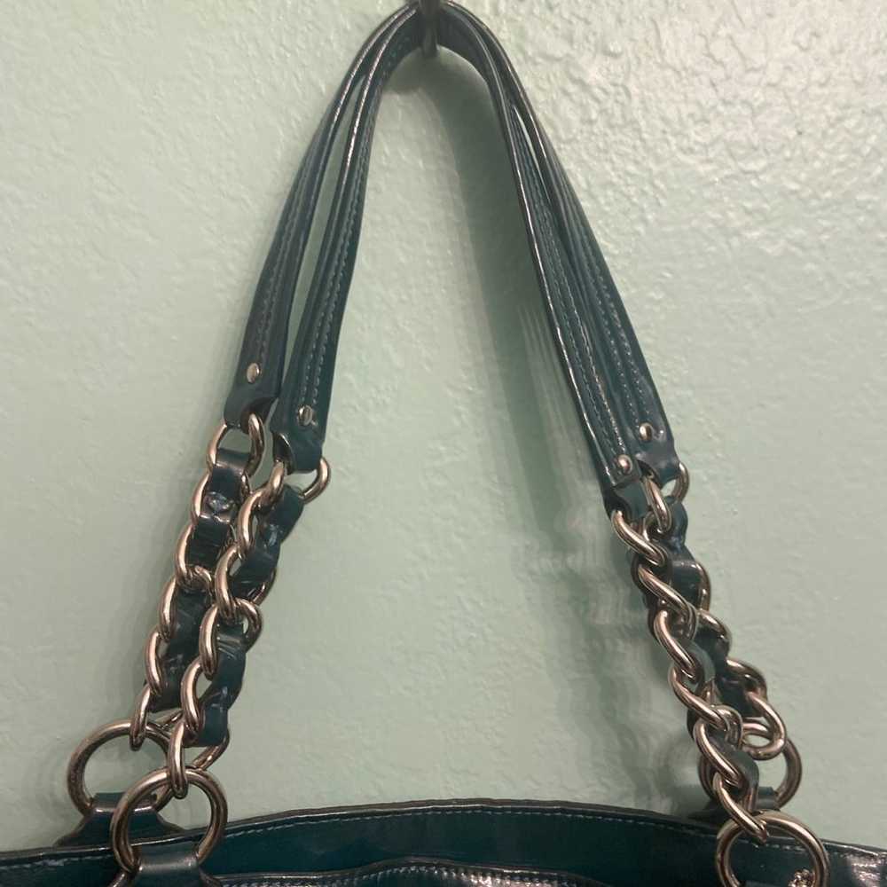 Coach glossy patent leather tote bag - image 4