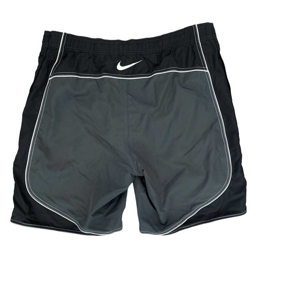 Nike VINTAGE NIKE MEN'S BLACK AND GRAY SWIM TRUNK… - image 2