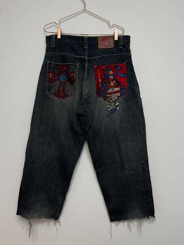 Ed Hardy × Vintage Vintage Ed Hardy Cross Jeans (… - image 1