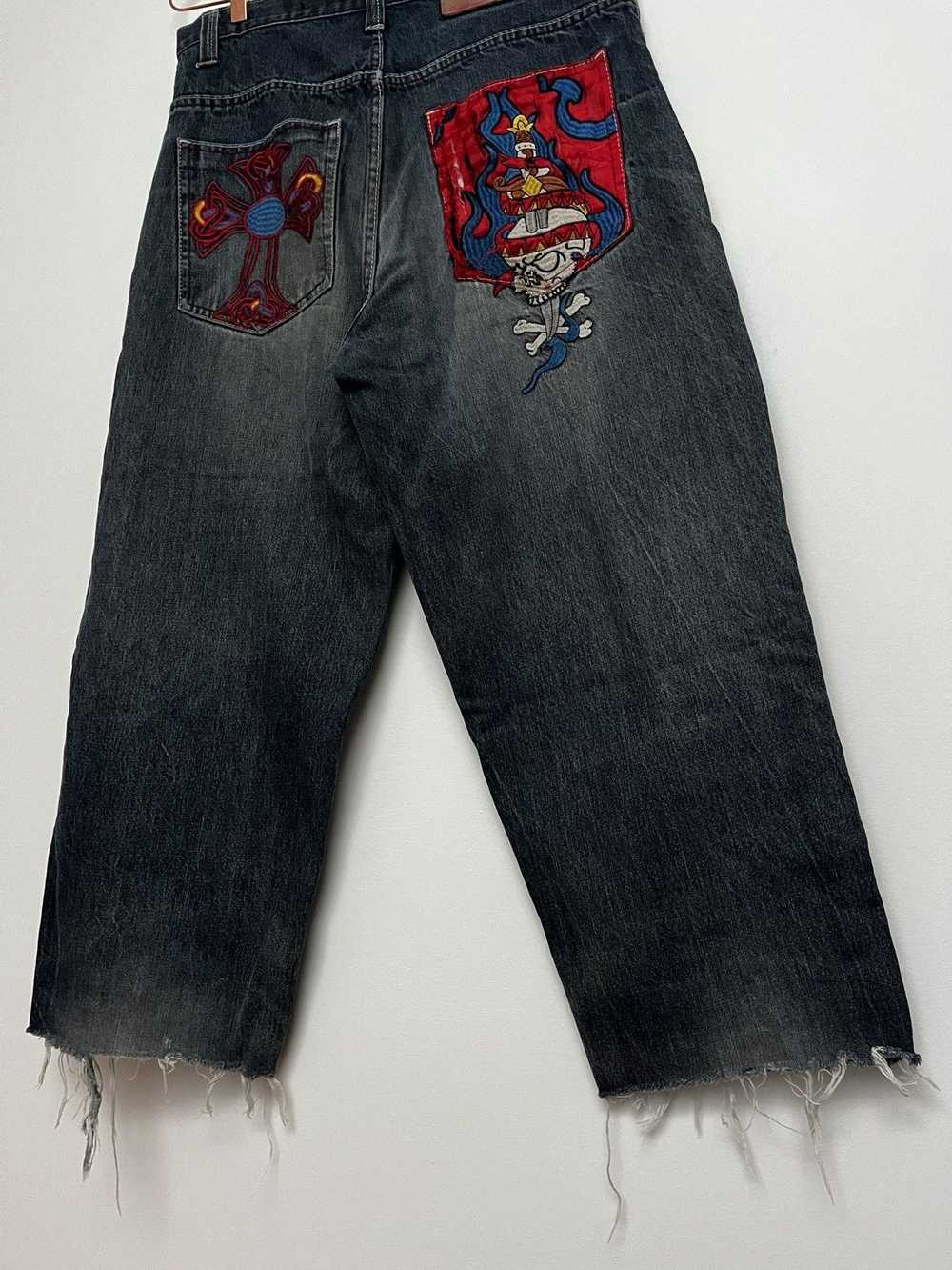 Ed Hardy × Vintage Vintage Ed Hardy Cross Jeans (… - image 4