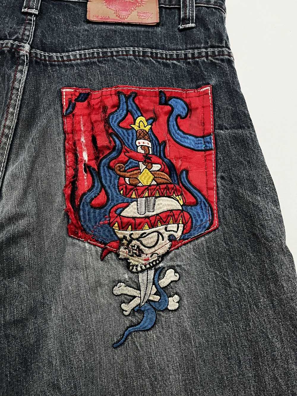 Ed Hardy × Vintage Vintage Ed Hardy Cross Jeans (… - image 6