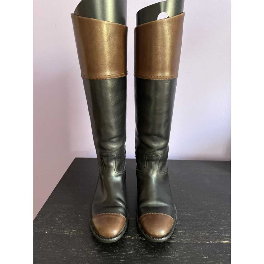 Chanel Leather riding boots - image 9