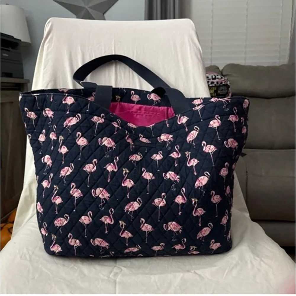 Vera Bradley Family Tote in Flamingo Patten - image 3