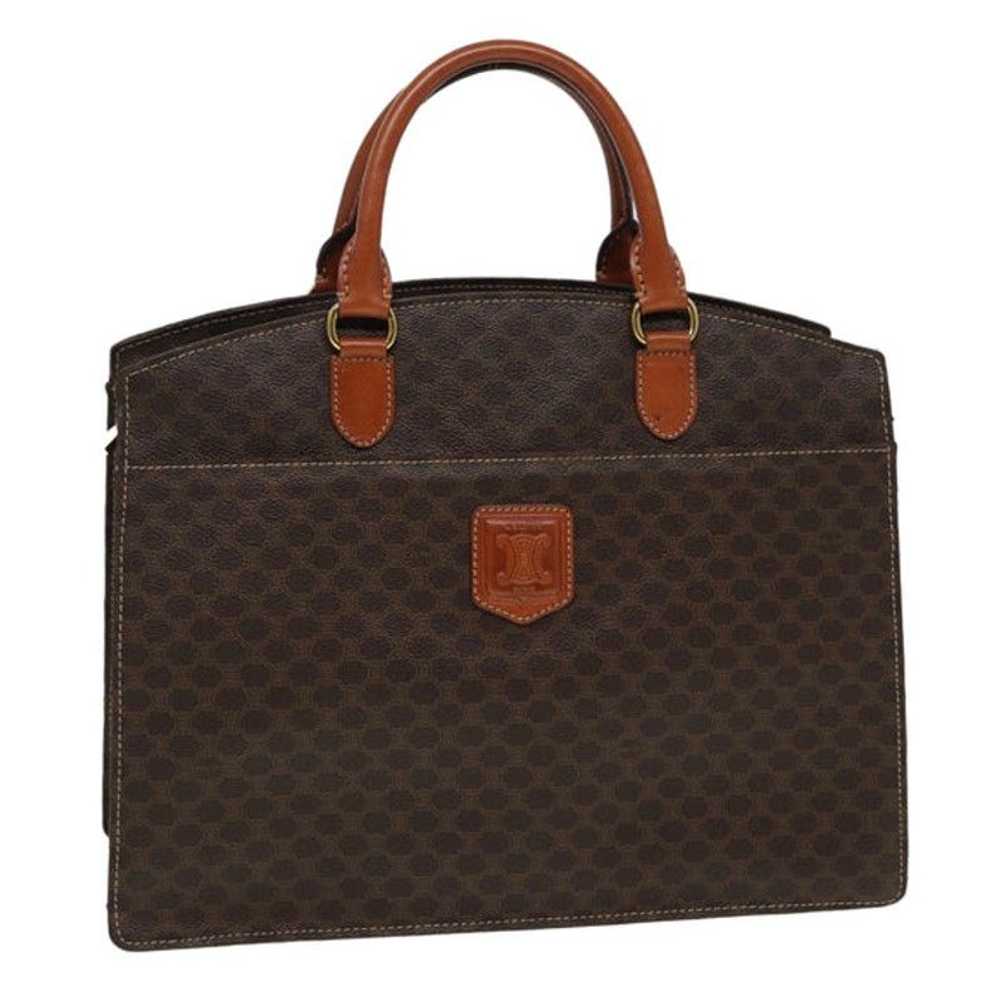 Celine CELINE Macadam Canvas PVC Leather Brown - image 1