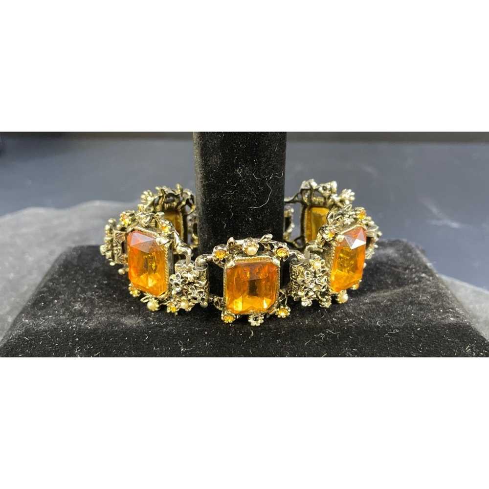 Other Vintage Women's Bracelet Amber Glass Antiqu… - image 1