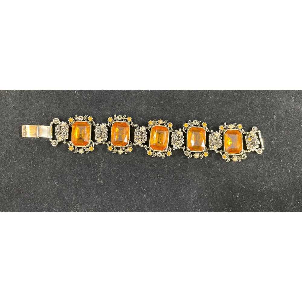 Other Vintage Women's Bracelet Amber Glass Antiqu… - image 3