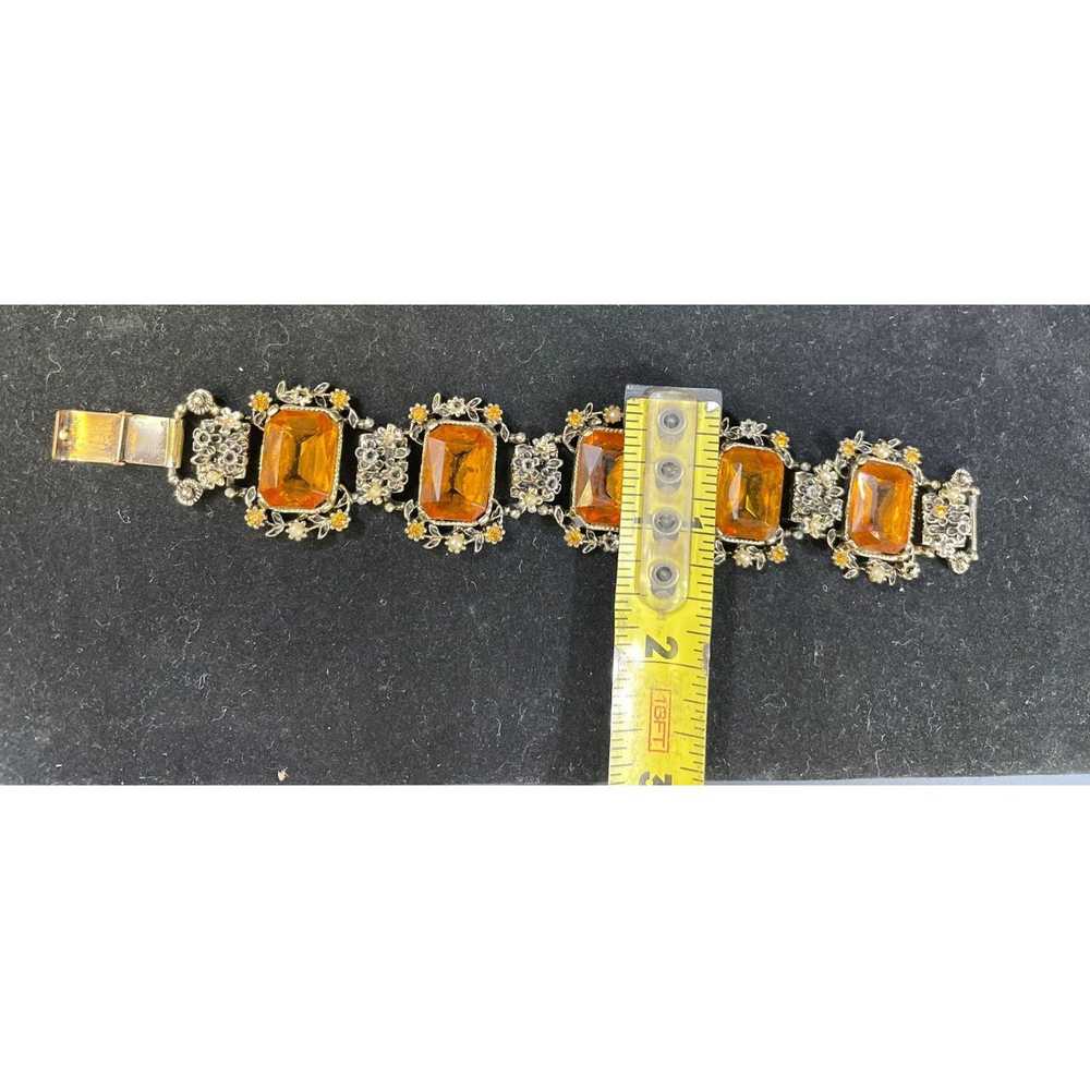 Other Vintage Women's Bracelet Amber Glass Antiqu… - image 6