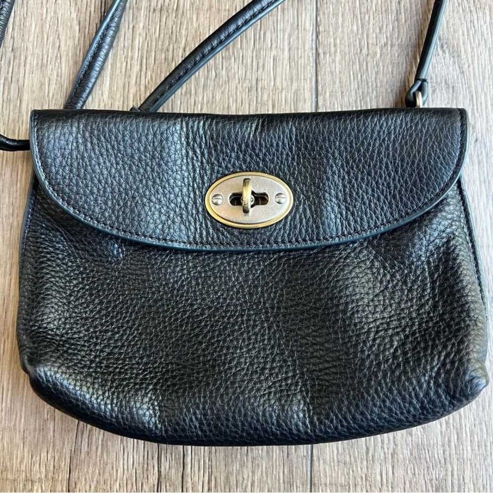 Fossil Monica turnlock pebble leather crossbody v… - image 2