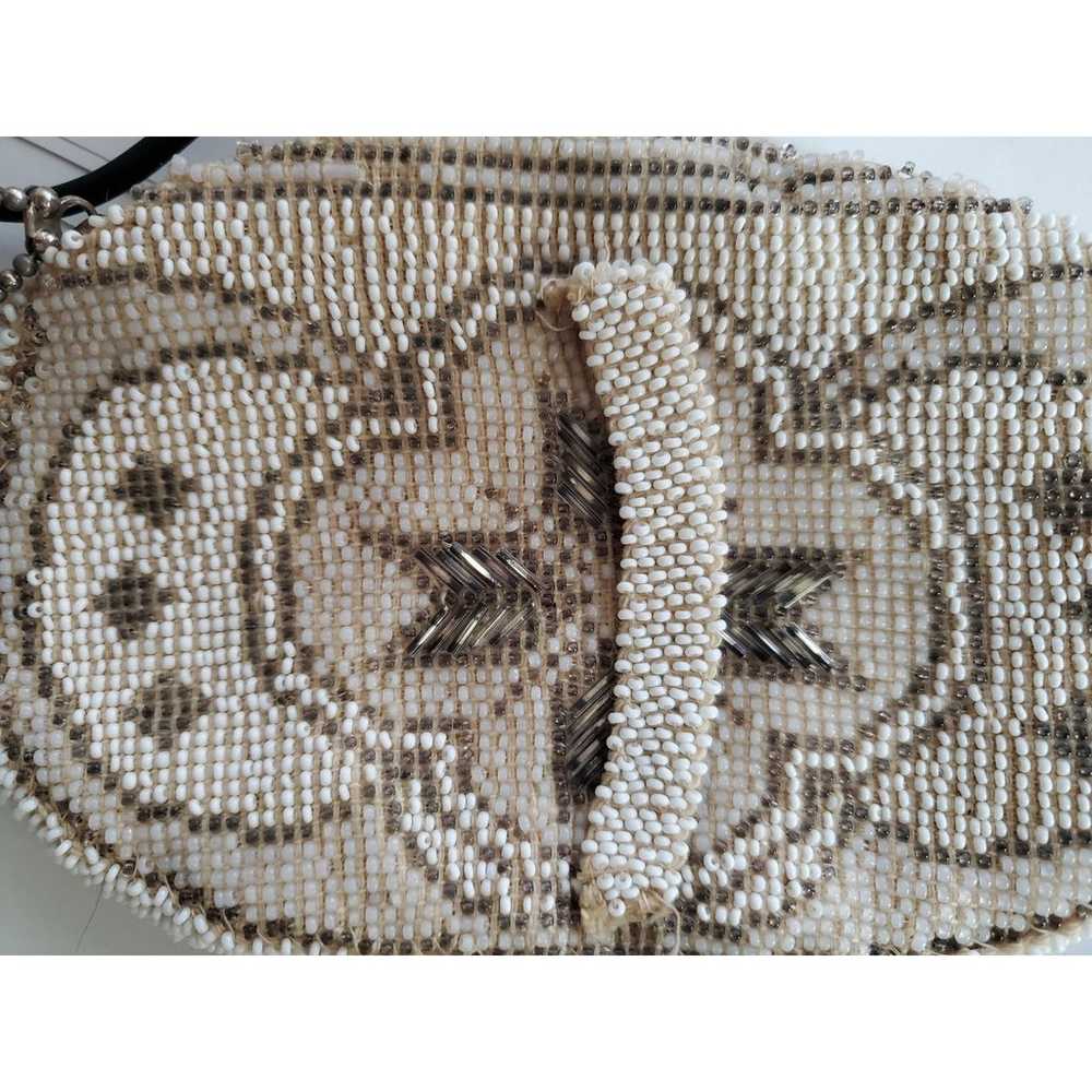 Vintage Small Seed Bead Beaded  ClutchPurse Great… - image 7