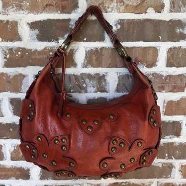 Isabella Fiore Oasis Drew Hobo Handbag Purse Brown