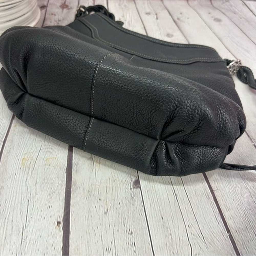 vintage brighton leather black shoulder bag purse… - image 10