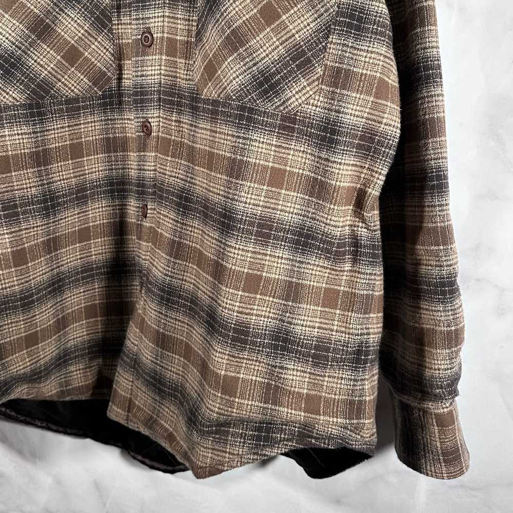 HIDDEN Hidden NY Sample Brown Plaid Quilted Overs… - image 3