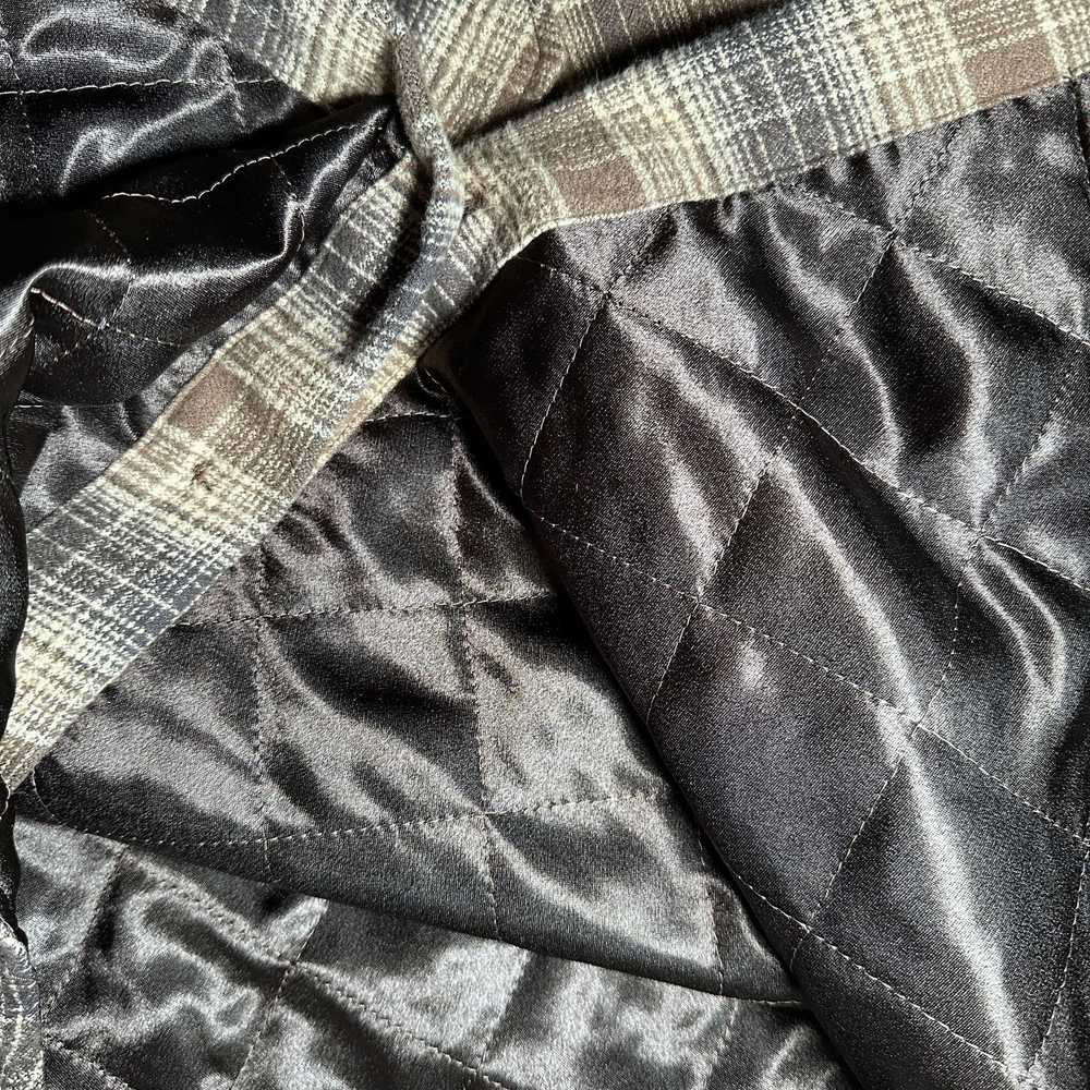 HIDDEN Hidden NY Sample Brown Plaid Quilted Overs… - image 8