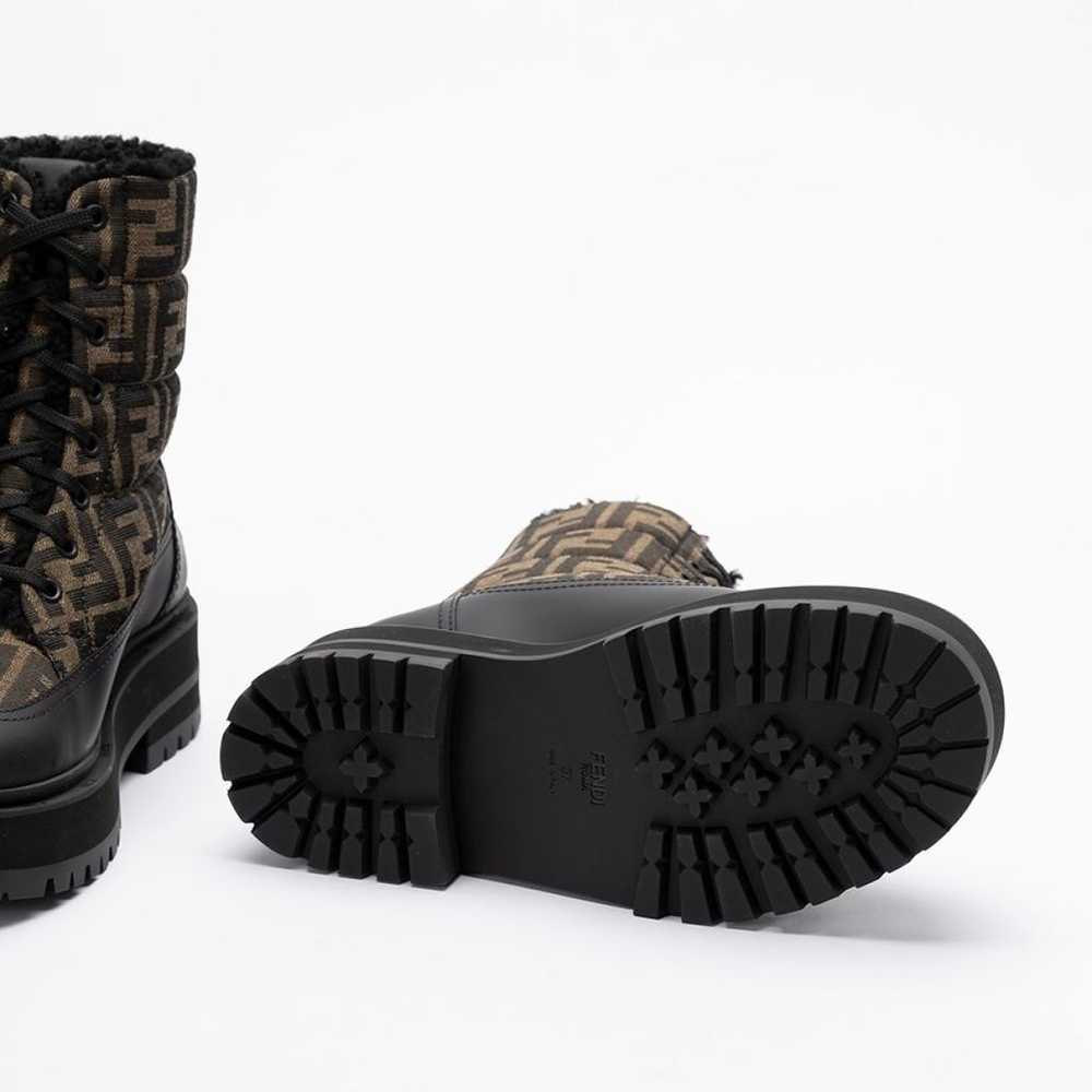 Fendi Leather biker boots - image 5