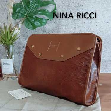 Excellent Nina Ricci vintage leather clutch bag se