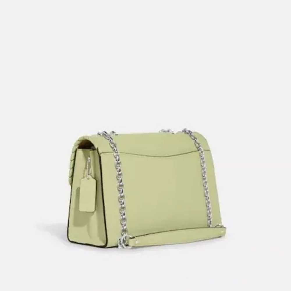 Coach Lane Shoulder Bag With Whipstitch Lime - image 3