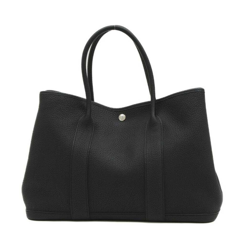 Hermes Hermes Garden PM 36 Handbag Negonda Black … - image 7