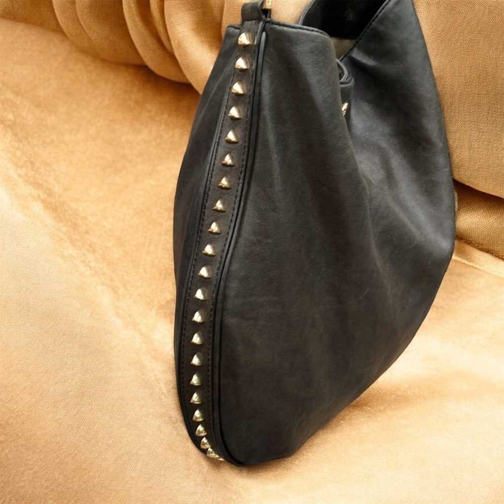 Tory Burch Women's Black Studded Hobo Bag with Go… - image 3