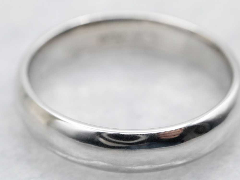 Platinum Plain Wedding Band - image 2