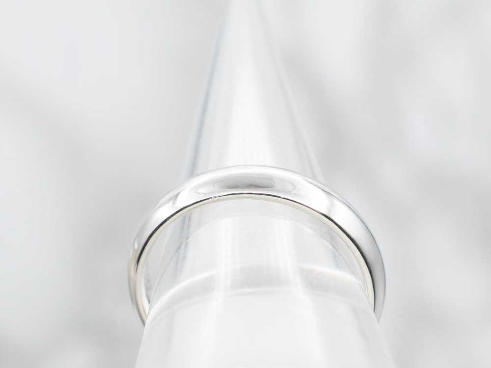 Platinum Plain Wedding Band - image 3