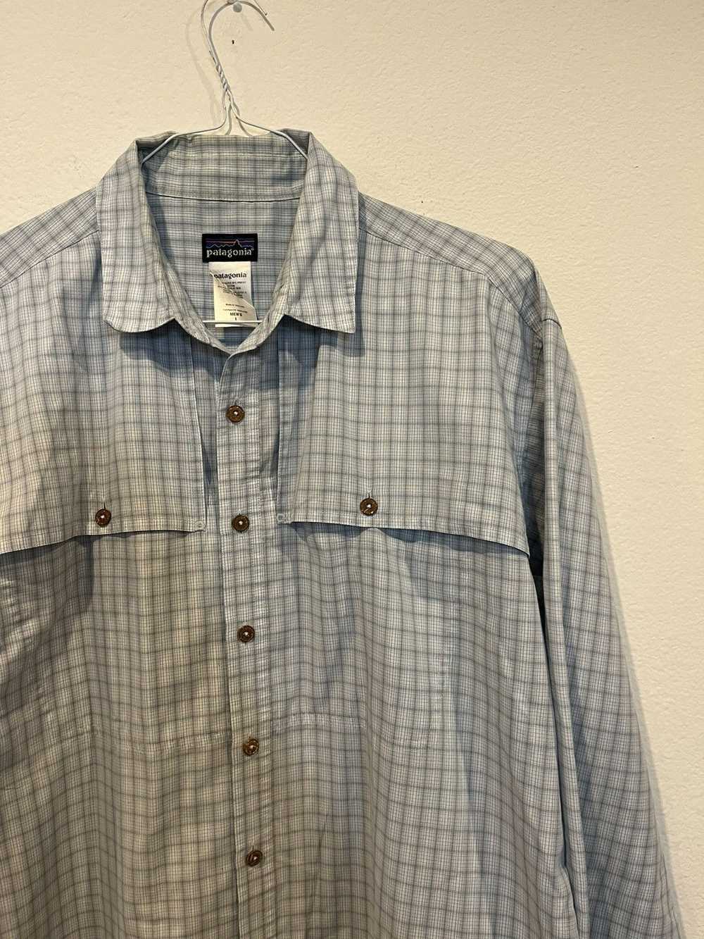 Patagonia Patagonia Men’s Size Large Blue Check V… - image 3