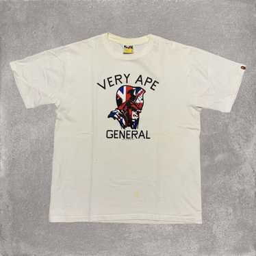 Bape Bape Large Very Ape General White Tee London 