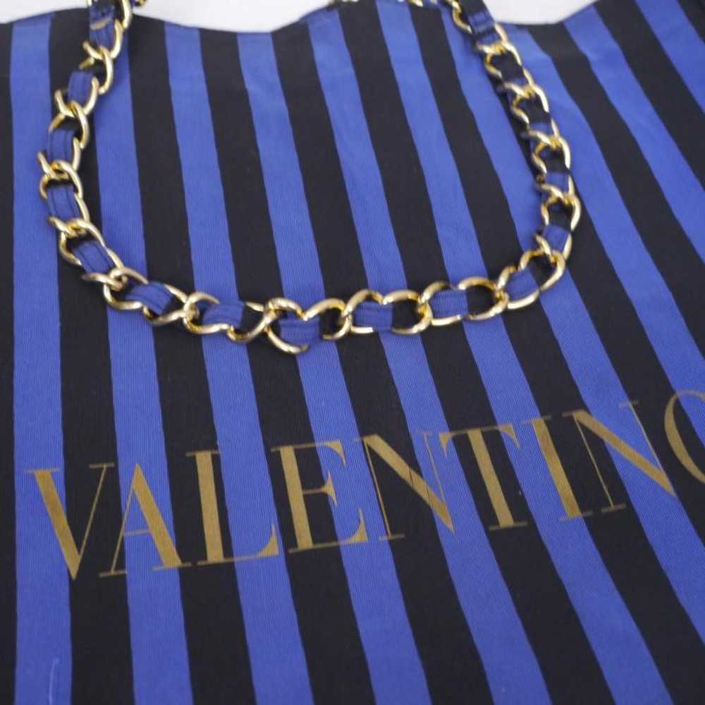 ◆ VALENTINO Vlogo Shopper Tote Bag Blue - image 9