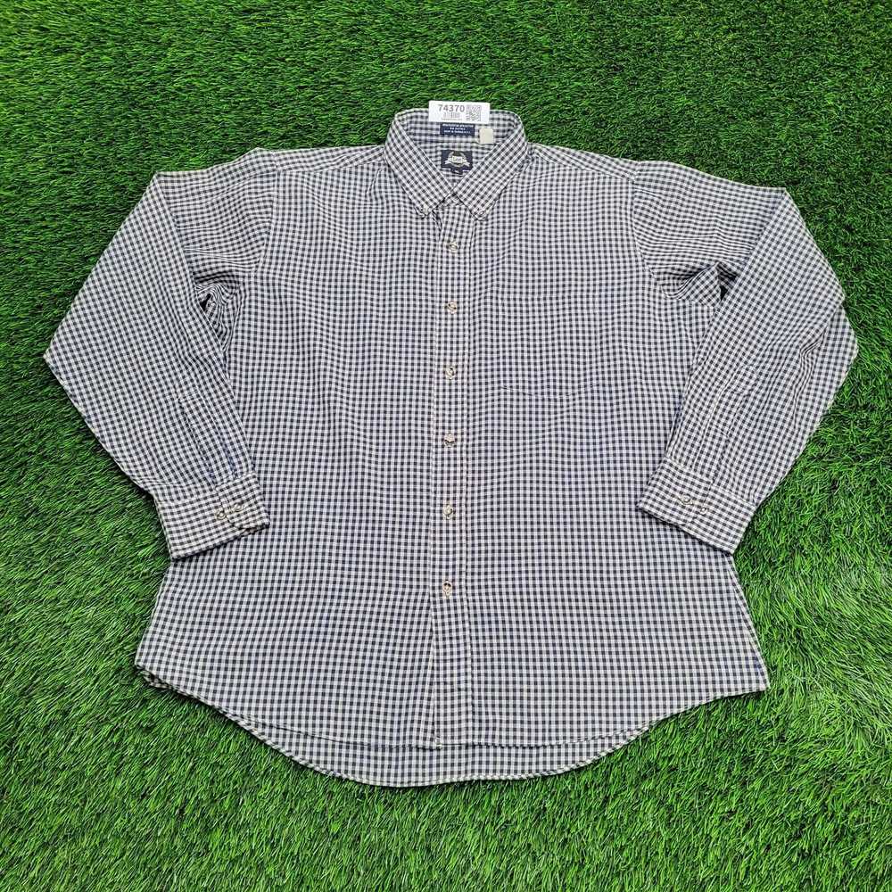 Lee Vintage 90s LEE Button Shirt L/XL 24x30 Blue - image 1