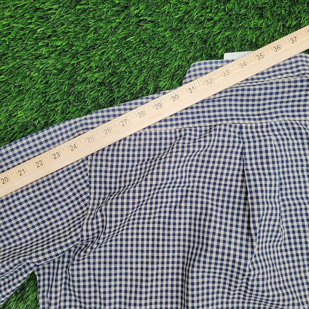 Lee Vintage 90s LEE Button Shirt L/XL 24x30 Blue - image 3