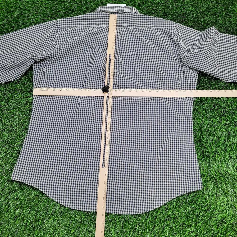 Lee Vintage 90s LEE Button Shirt L/XL 24x30 Blue - image 4