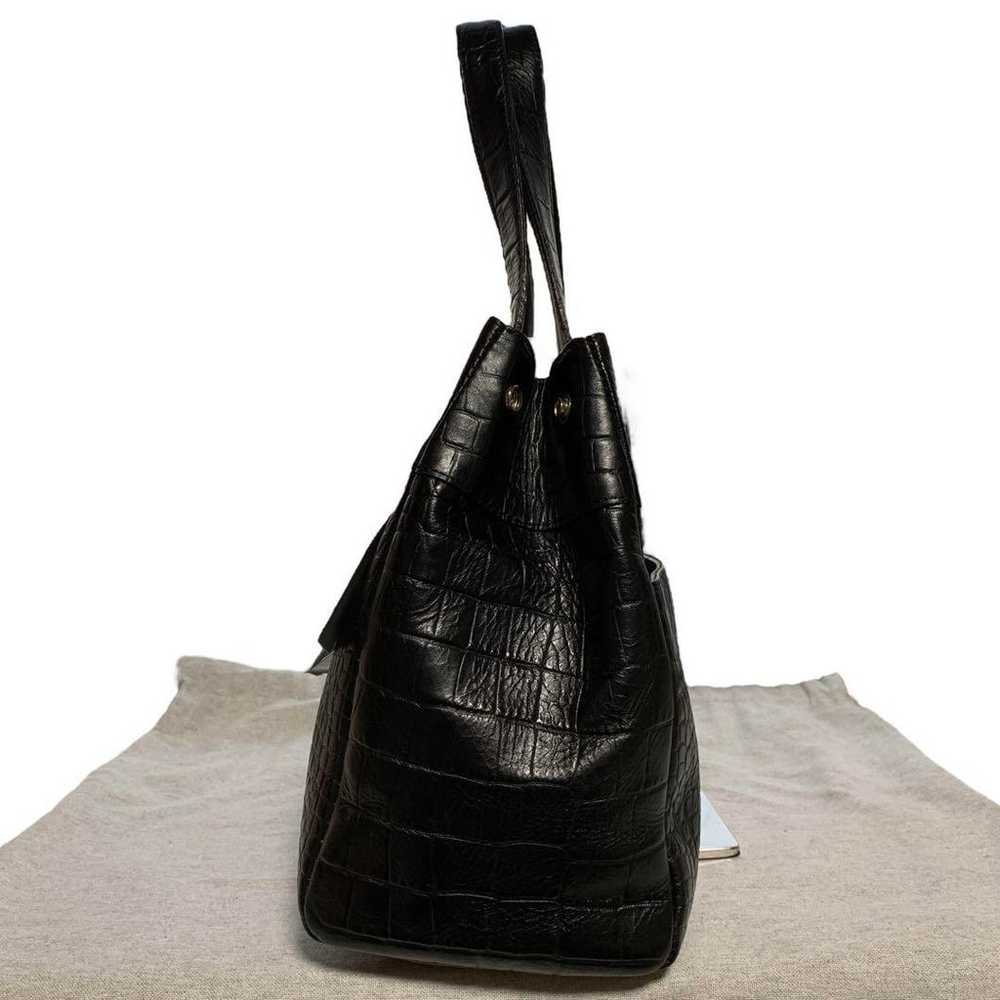 【Superb item ✨】ADMJ Tote Bag Crocodile Embossed T… - image 2