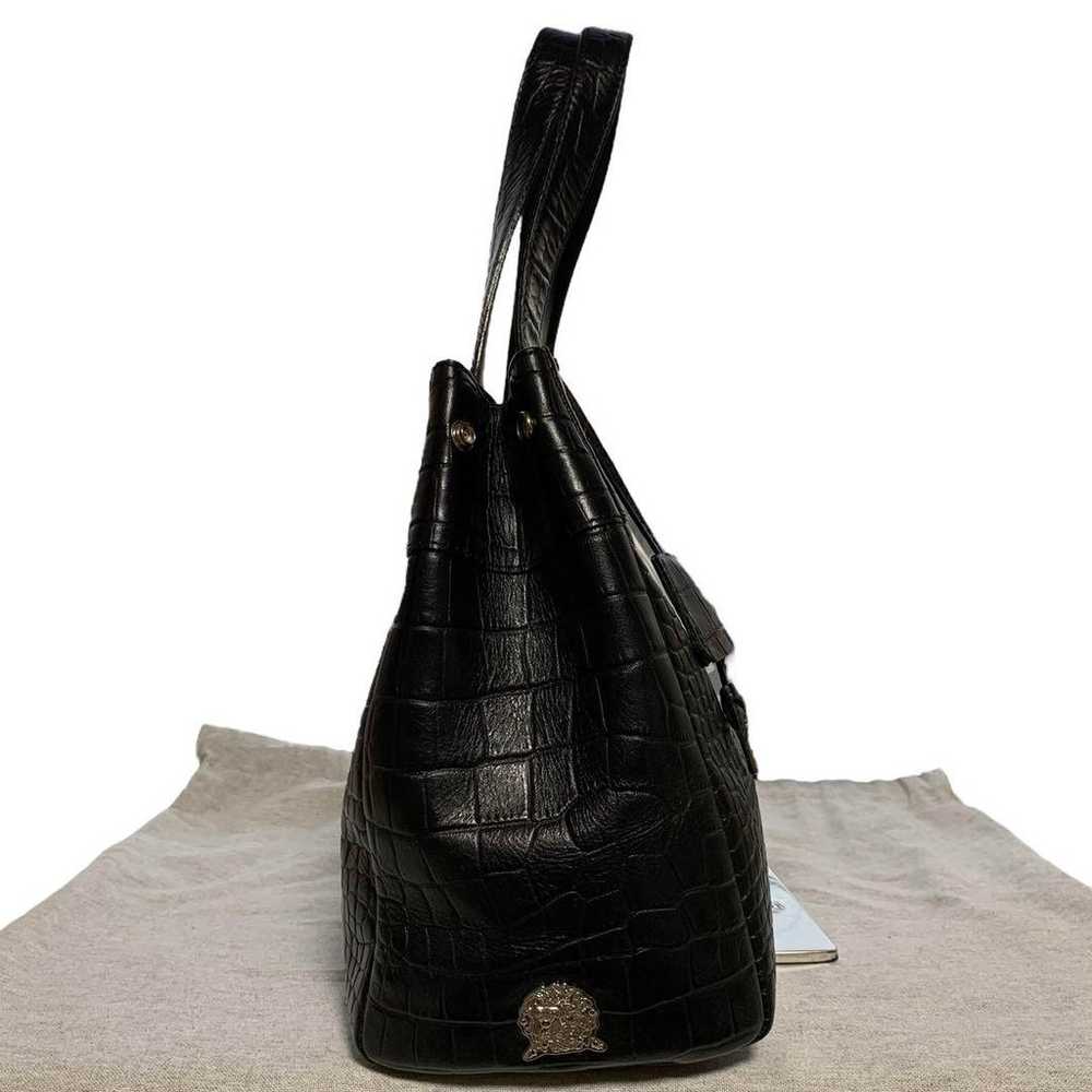 【Superb item ✨】ADMJ Tote Bag Crocodile Embossed T… - image 3