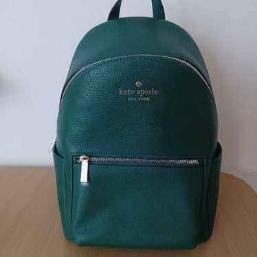 kate spade backpack green leather