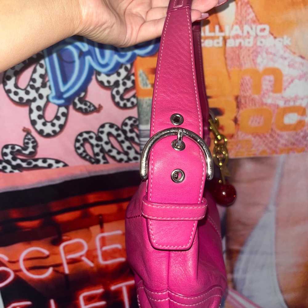 Y2k Pink Coach Hobo Shoulder Bag - image 2