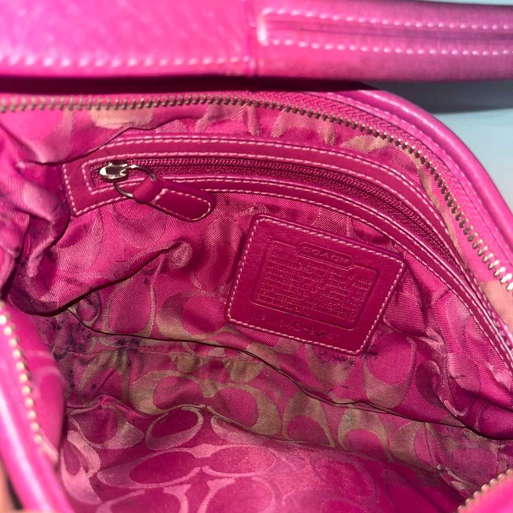 Y2k Pink Coach Hobo Shoulder Bag - image 3