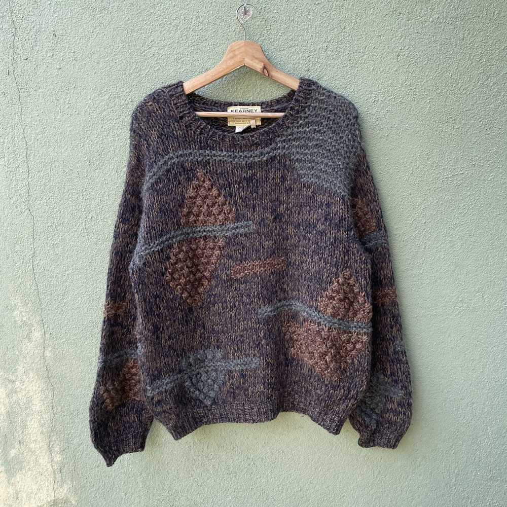 Aran Isles Knitwear × Coloured Cable Knit Sweater… - image 1