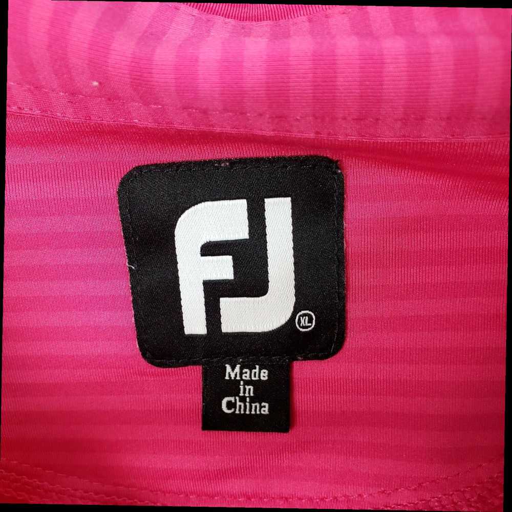 Footjoy Footjoy Mens Polo Shirt Sz XL Pink Stripe… - image 5